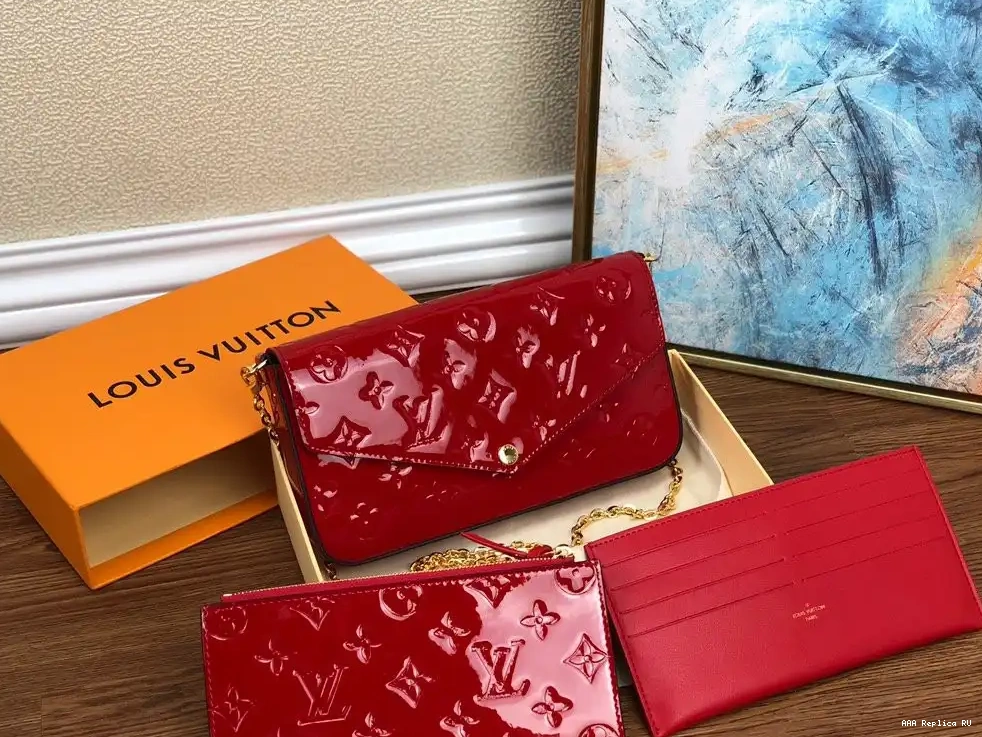 Aaa replica bags POCHETTE VUITTON LOUIS FÉLICIE 0527